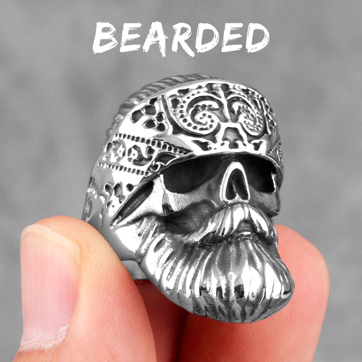 bague barber skull