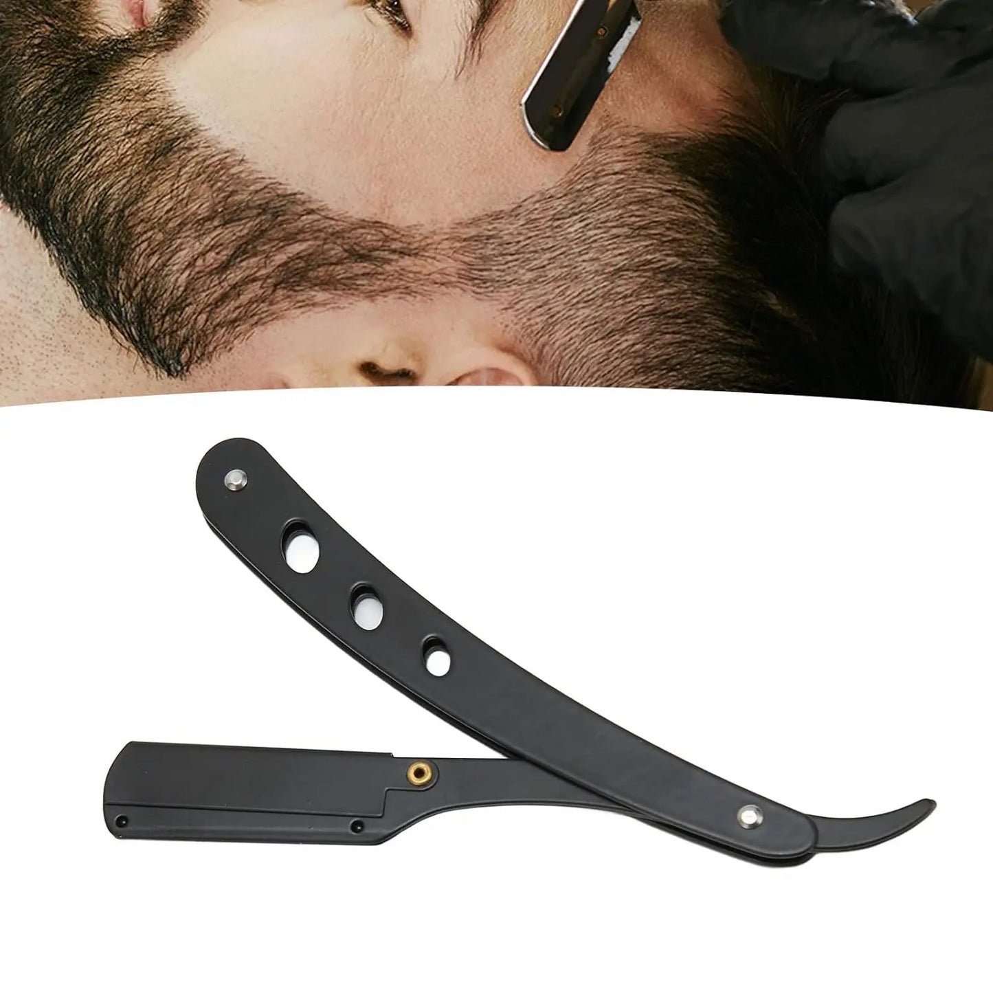 Rasoir Manuel de Barbier en Acier Inoxydable