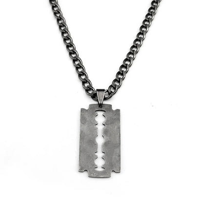 Collier Lame de Rasoir Noir