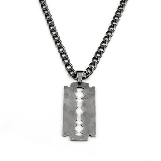 Collier Lame de Rasoir Noir
