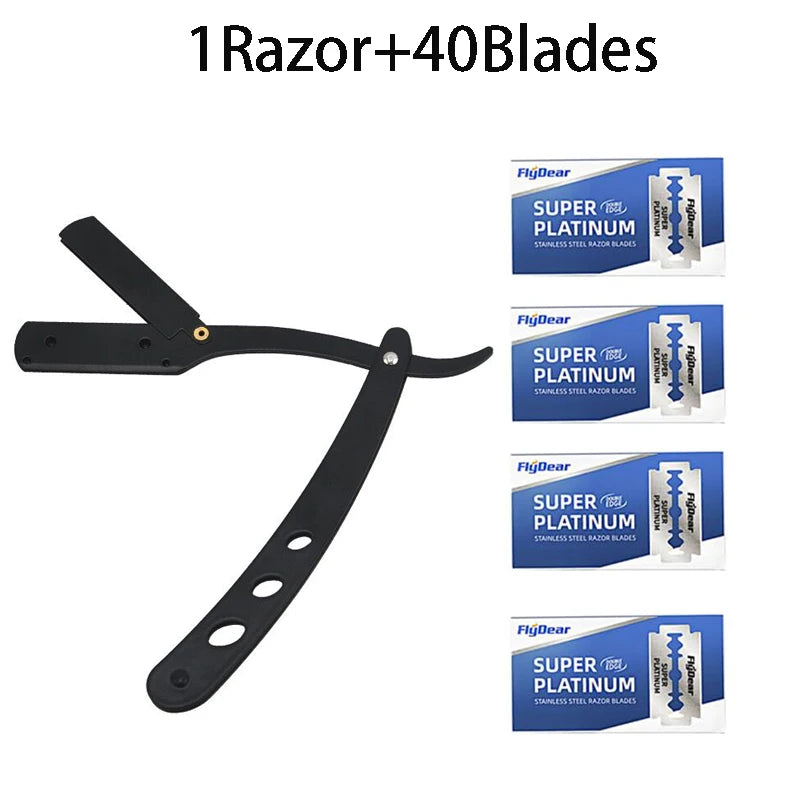 Rasoir Manuel de Barbier en Acier Inoxydable