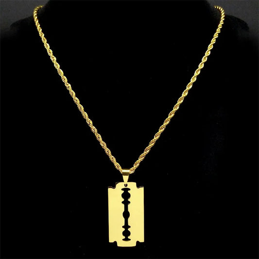 Collier Lame en Acier Inoxydable