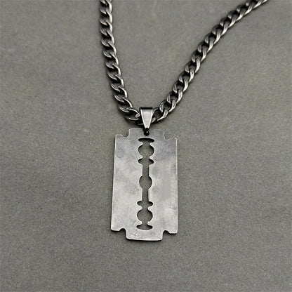 Collier Lame de Rasoir Noir