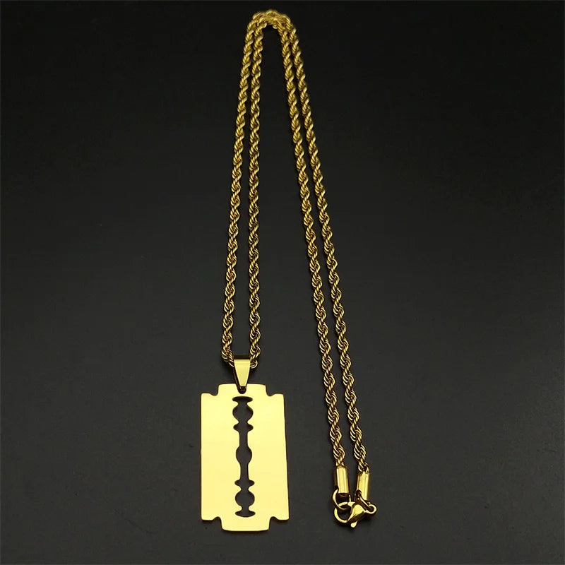 Collier Lame en Acier Inoxydable
