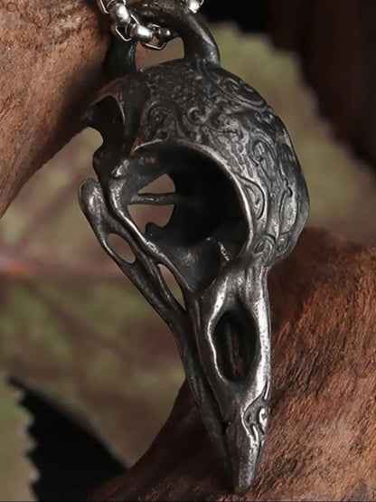 Collier Crâne de Corbeau