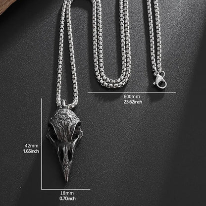 Collier Crâne de Corbeau