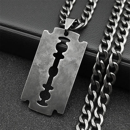 Collier Lame de Rasoir Noir