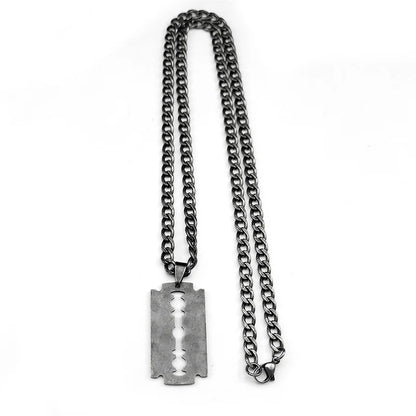 Collier Lame de Rasoir Noir