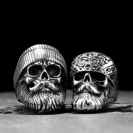 bague barber skull