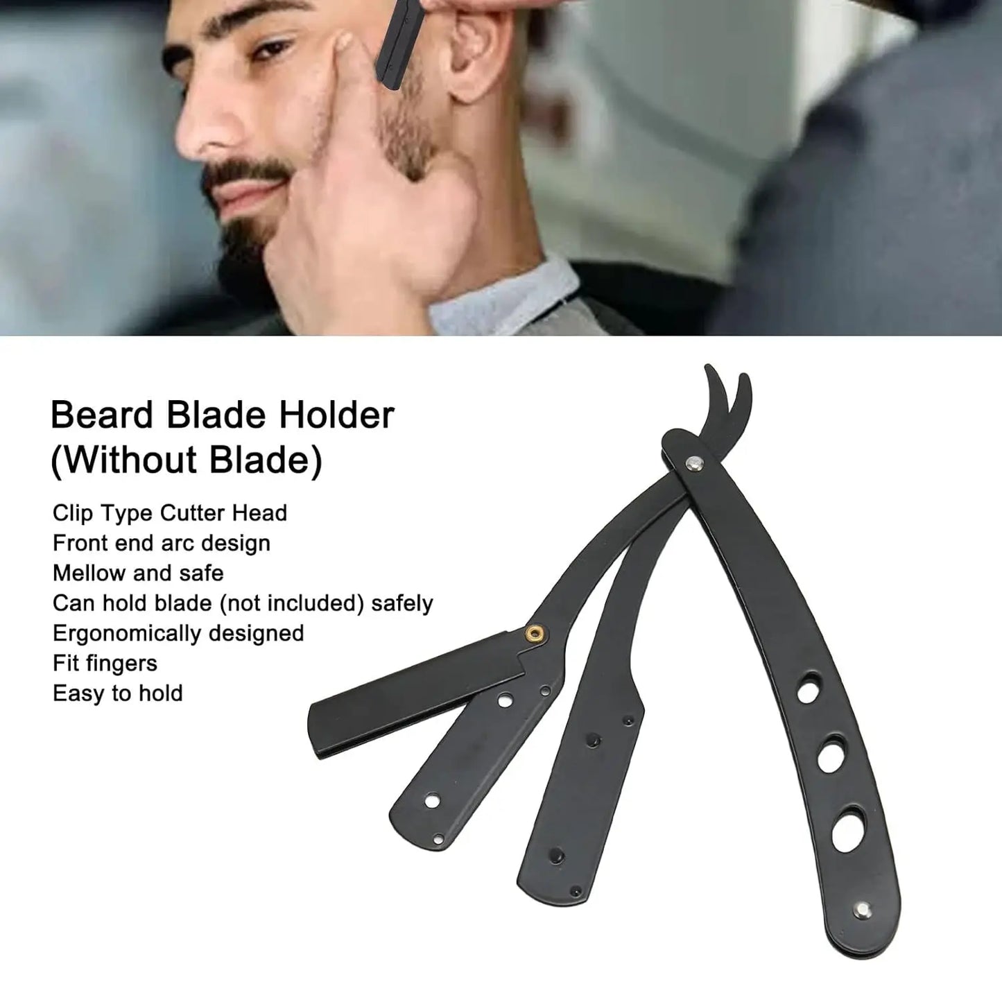 Rasoir Manuel de Barbier en Acier Inoxydable