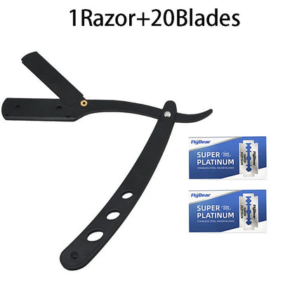 Rasoir Manuel de Barbier en Acier Inoxydable