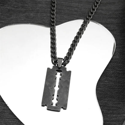 Collier Lame de Rasoir Noir
