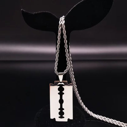 Collier Lame en Acier Inoxydable