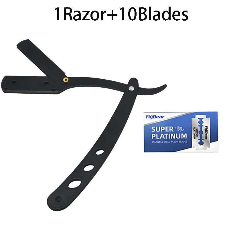 Rasoir Manuel de Barbier en Acier Inoxydable