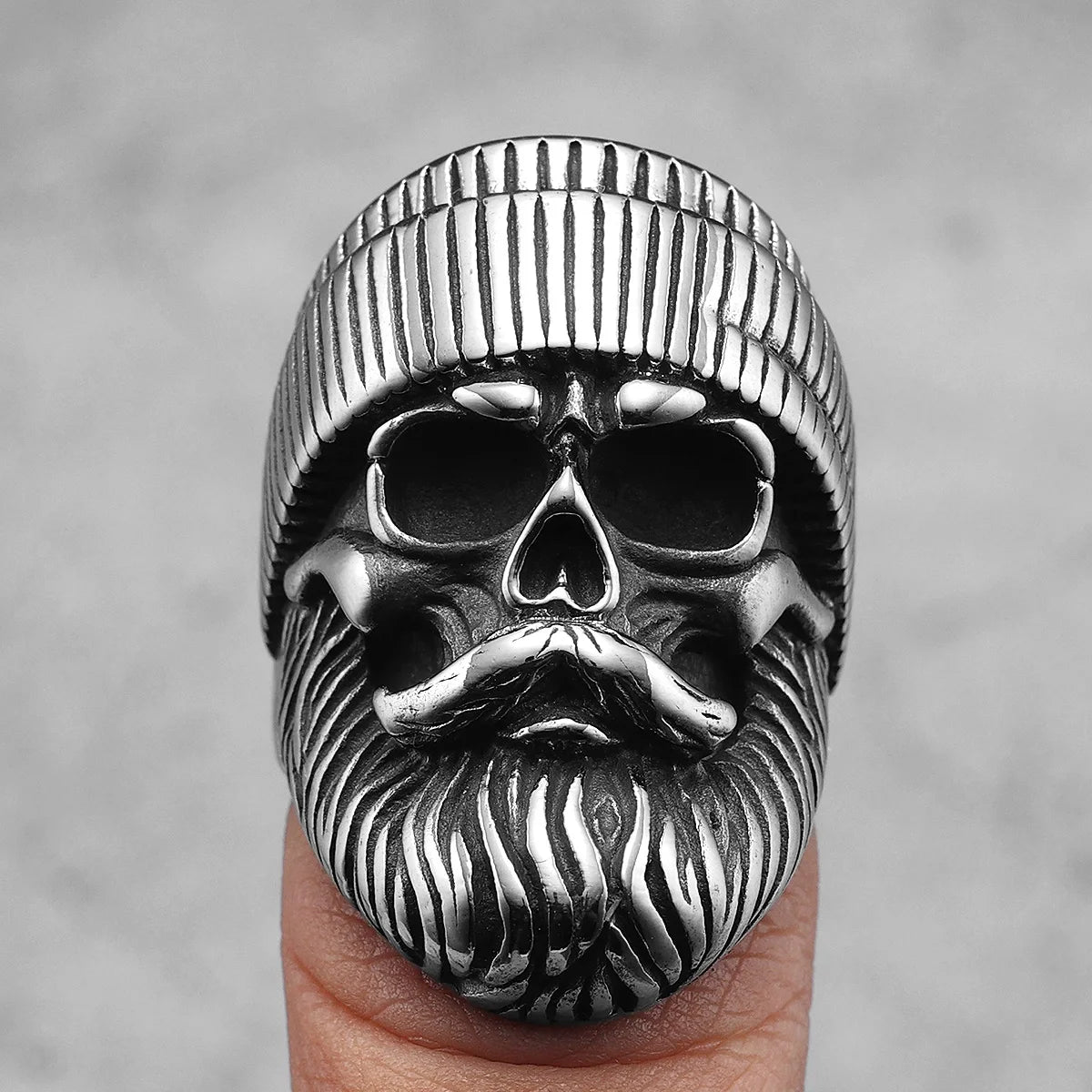 bague barber skull