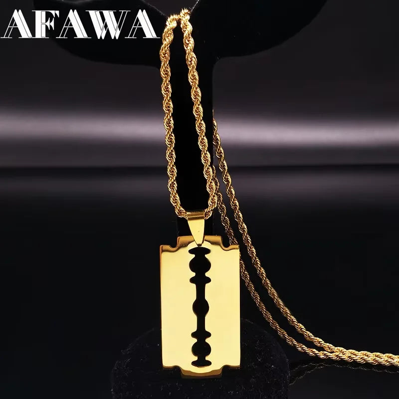 Collier Lame en Acier Inoxydable